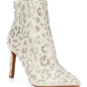 Gianni Bini Embellished Leopard Bootie